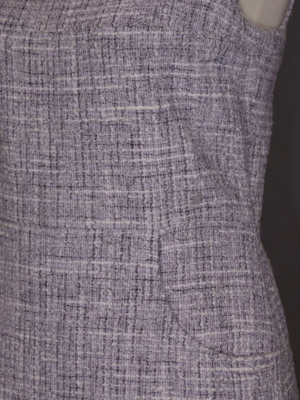 CHANEL Size 40 Lilac Purple White Dress Knee Length - Picture 5 of 15